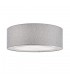 Flush Cylindrical Ceiling Lamp Chrome, 3 Light, E27 - 1