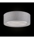 Flush Cylindrical Ceiling Lamp Chrome, 3 Light, E27 - 2