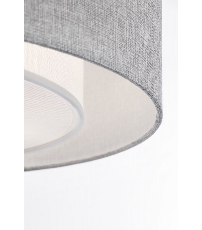 Flush Cylindrical Ceiling Lamp Chrome, 3 Light, E27 - 4