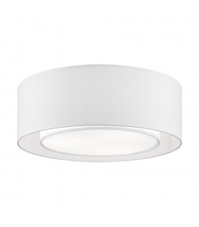 Flush Cylindrical Ceiling Lamp Chrome, 3 Light, E27 - 1