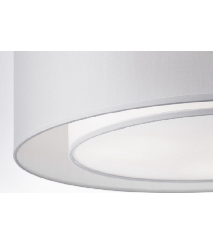 Flush Cylindrical Ceiling Lamp Chrome, 3 Light, E27 - 4