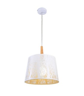 Dome Ceiling Pendant Lamp White, 1 Light, E27 - 1