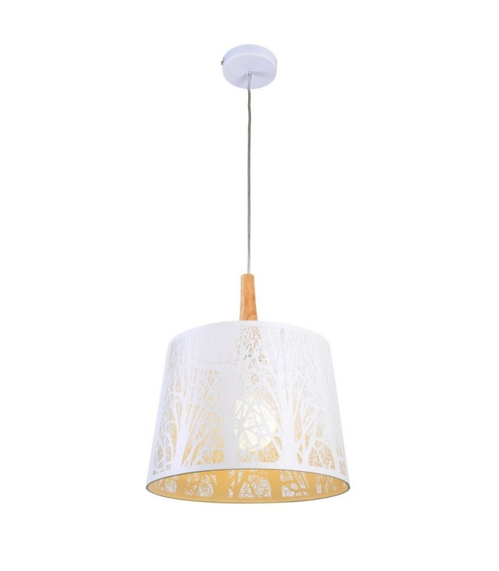 Dome Ceiling Pendant Lamp White, 1 Light, E27 - 1