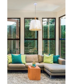 Dome Ceiling Pendant Lamp White, 1 Light, E27 - 2