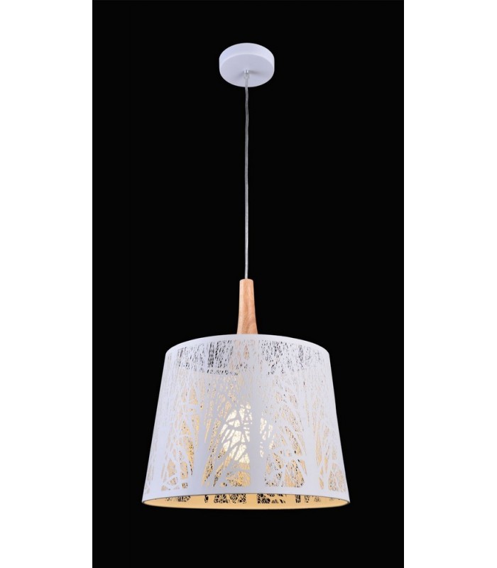 Dome Ceiling Pendant Lamp White, 1 Light, E27 - 5