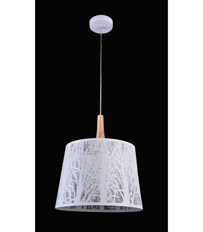 Dome Ceiling Pendant Lamp White, 1 Light, E27 - 6