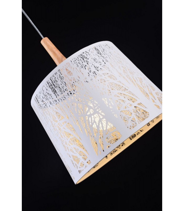 Dome Ceiling Pendant Lamp White, 1 Light, E27 - 8