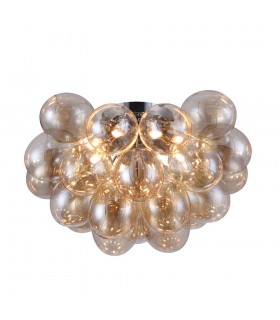 Semi Flush Ceiling Ceiling Lamp Nickel, 8 Light, G9 - 1
