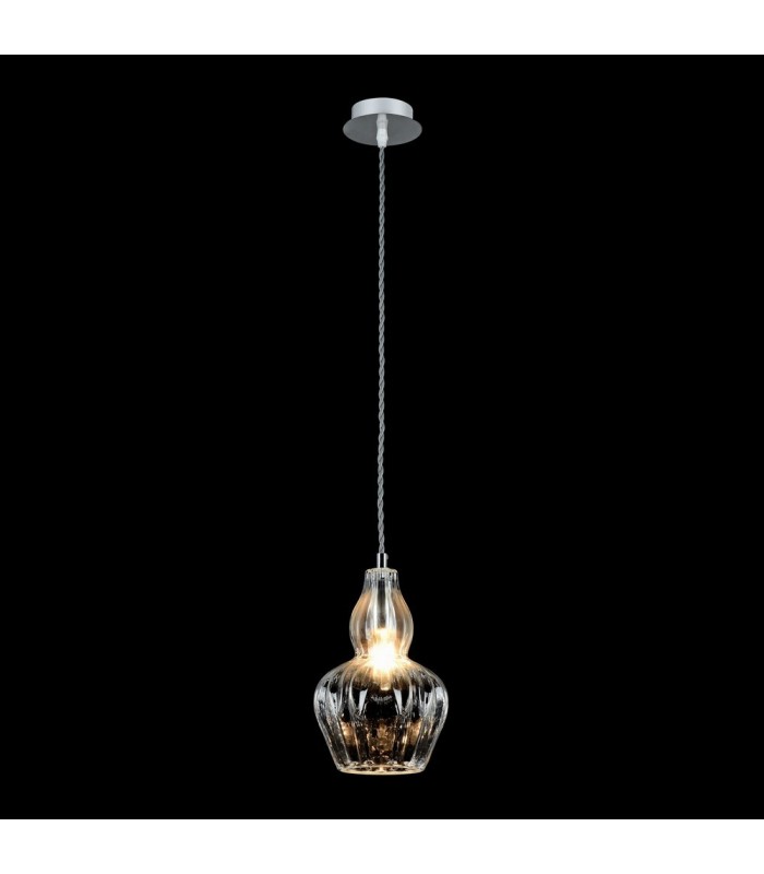 Dome Ceiling Pendant Lamp Nickel, 1 Light, E14 - 4