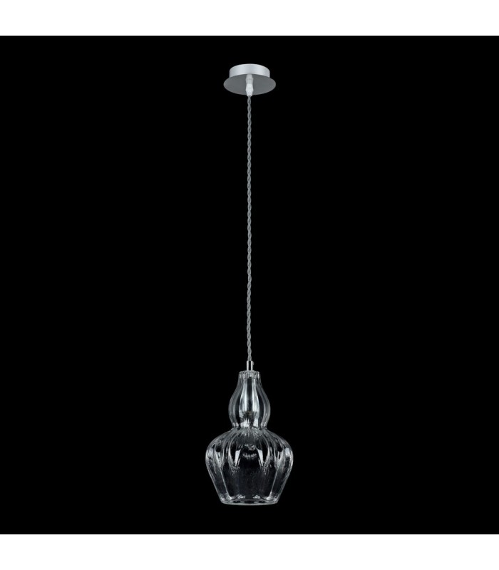 Dome Ceiling Pendant Lamp Nickel, 1 Light, E14 - 5