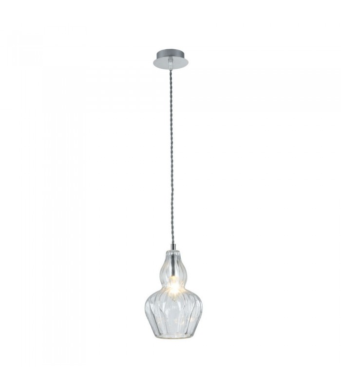 Dome Ceiling Pendant Lamp Nickel, 1 Light, E14 - 6