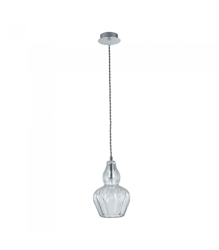 Dome Ceiling Pendant Lamp Nickel, 1 Light, E14 - 7