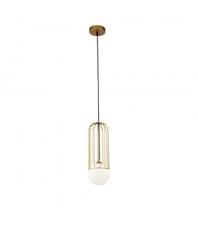 Cage Ceiling Pendant Lamp Gold, 1 Light, G9 - 1