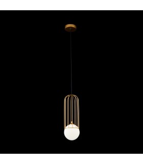 Cage Ceiling Pendant Lamp Gold, 1 Light, G9 - 2