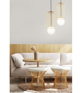 Cage Ceiling Pendant Lamp Gold, 1 Light, E27 - 2