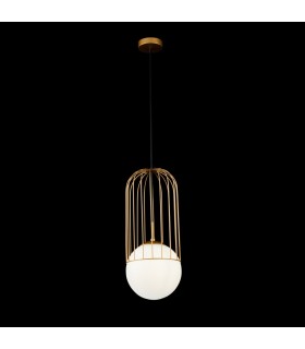Cage Ceiling Pendant Lamp Gold, 1 Light, E27 - 2