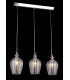Ceiling Pendant Lamp Nickel & Crystal, 3 Light, E14 - 2