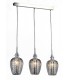 Ceiling Pendant Lamp Nickel & Crystal, 3 Light, E14 - 4