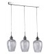 Ceiling Pendant Lamp Nickel & Crystal, 3 Light, E14 - 5