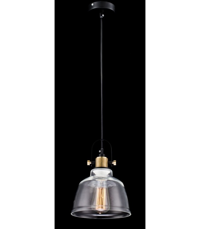 Dome Ceiling Pendant Lamp Black, 1 Light, E27 - 2