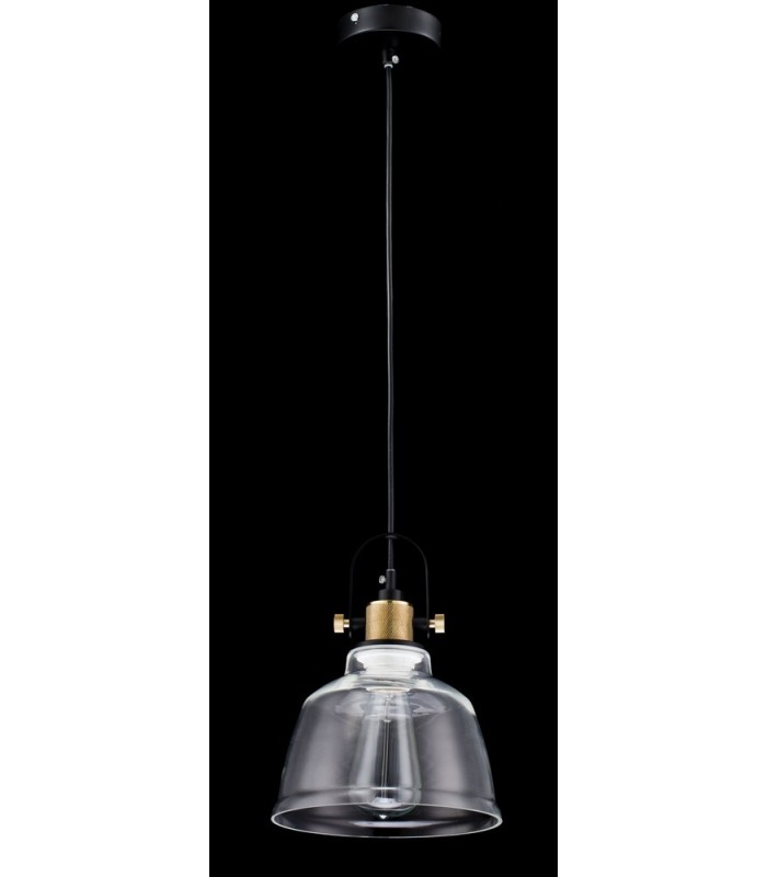 Dome Ceiling Pendant Lamp Black, 1 Light, E27 - 3