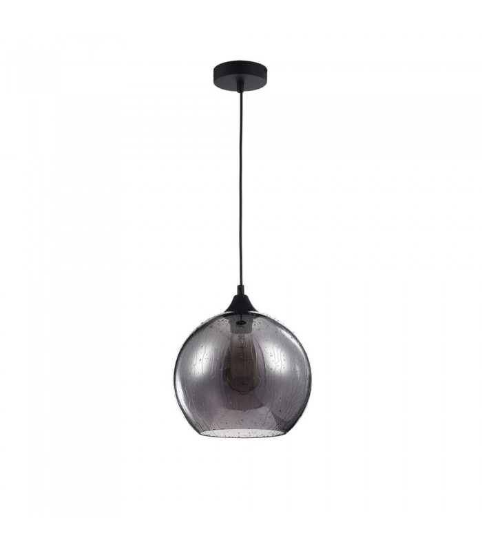 Dome Ceiling Pendant Lamp Black, 1 Light, E27 - 1