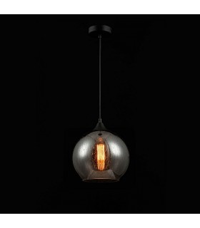 Dome Ceiling Pendant Lamp Black, 1 Light, E27 - 2