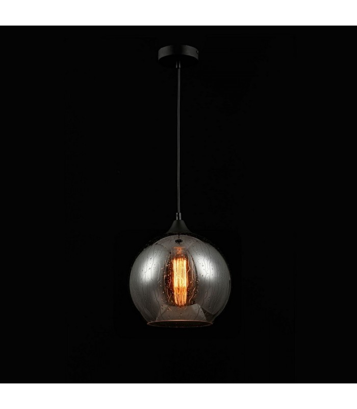 Dome Ceiling Pendant Lamp Black, 1 Light, E27 - 2