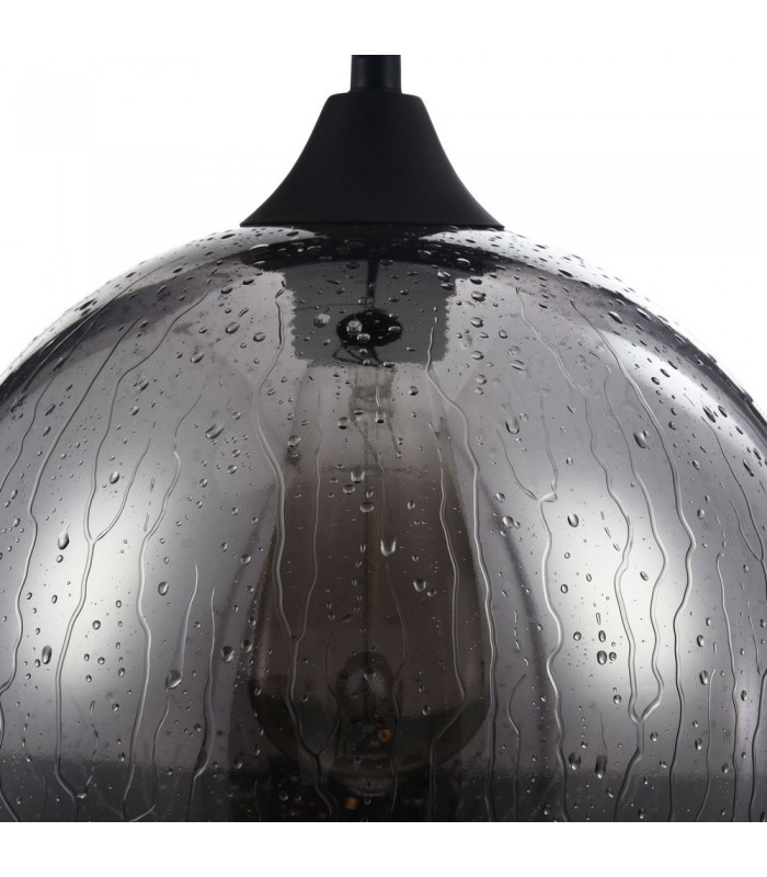 Dome Ceiling Pendant Lamp Black, 1 Light, E27 - 6