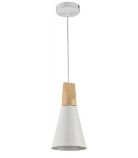 Dome Ceiling Pendant Lamp White, 1 Light, E27 - 1