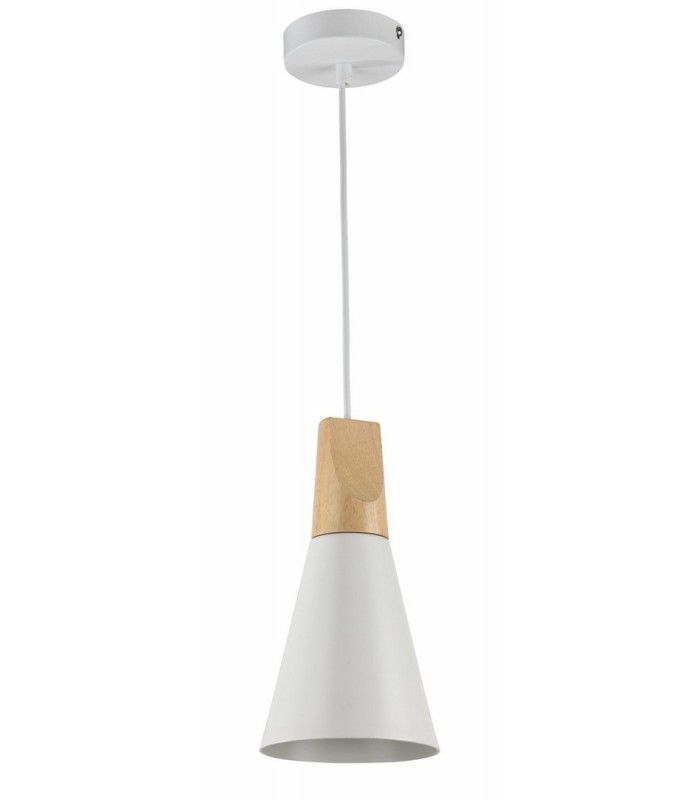 Dome Ceiling Pendant Lamp White, 1 Light, E27 - 1