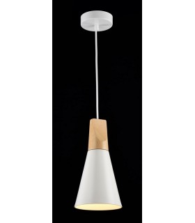 Dome Ceiling Pendant Lamp White, 1 Light, E27 - 2