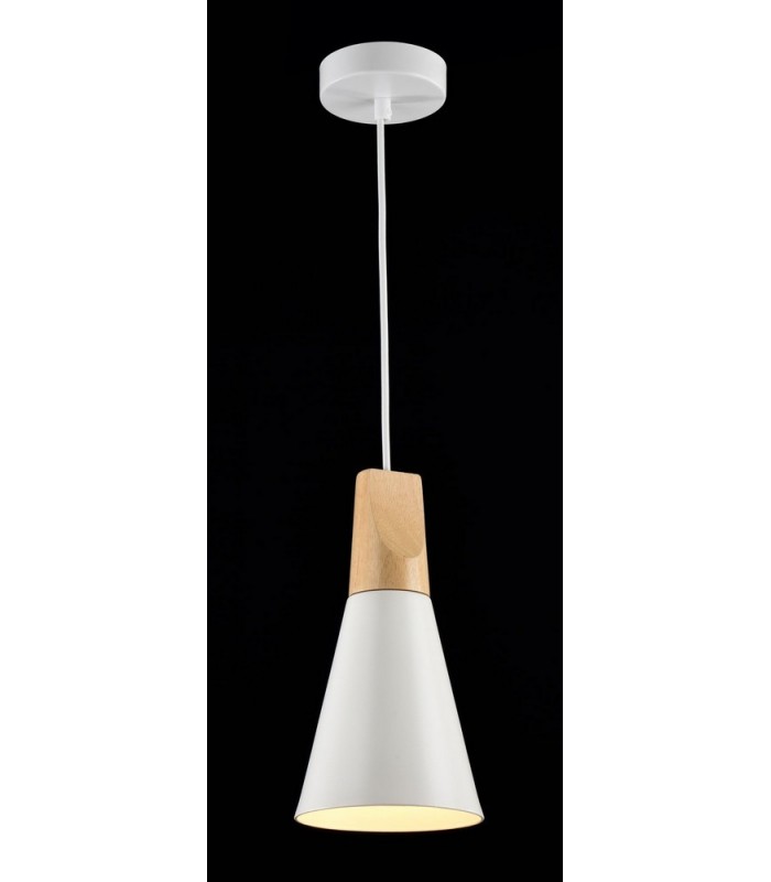 Dome Ceiling Pendant Lamp White, 1 Light, E27 - 2
