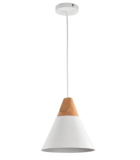 Dome Ceiling Pendant Lamp White, 1 Light, E27 - 1