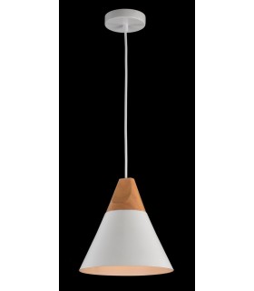 Dome Ceiling Pendant Lamp White, 1 Light, E27 - 2