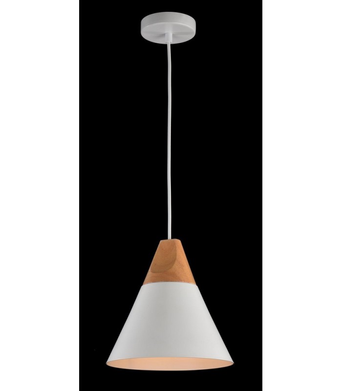 Dome Ceiling Pendant Lamp White, 1 Light, E27 - 2