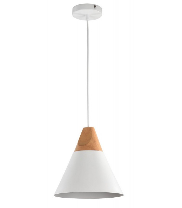 Dome Ceiling Pendant Lamp White, 1 Light, E27 - 4