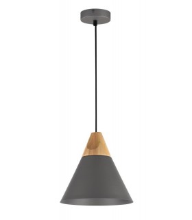 Dome Ceiling Pendant Lamp Black, 1 Light, E27 - 1