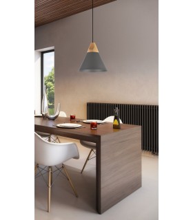 Dome Ceiling Pendant Lamp Black, 1 Light, E27 - 2