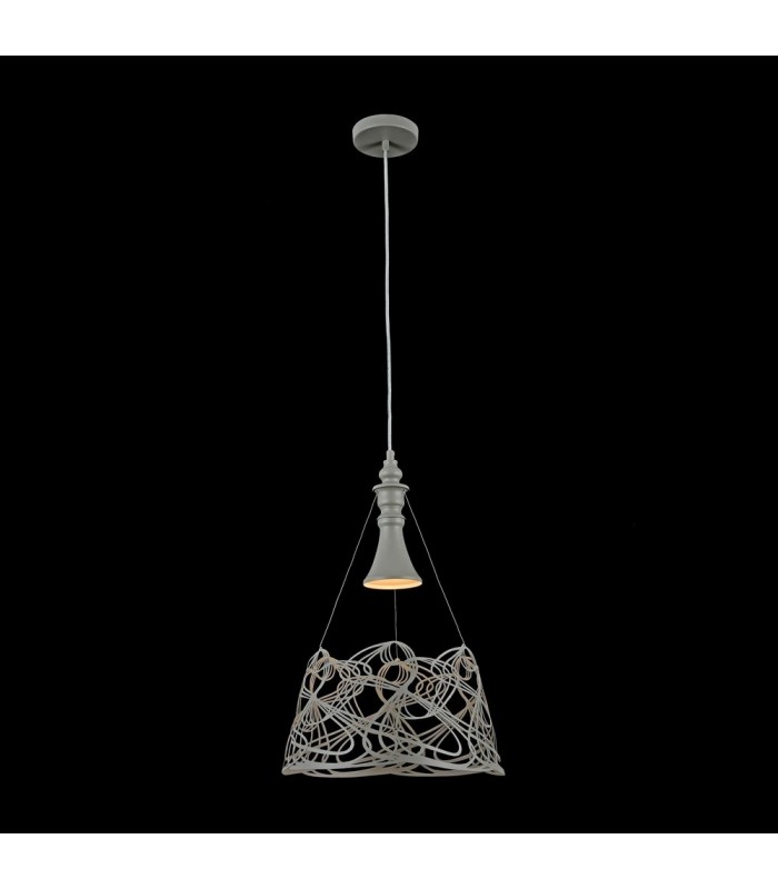 Dome Ceiling Pendant Lamp Grey, 1 Light, E27 - 3