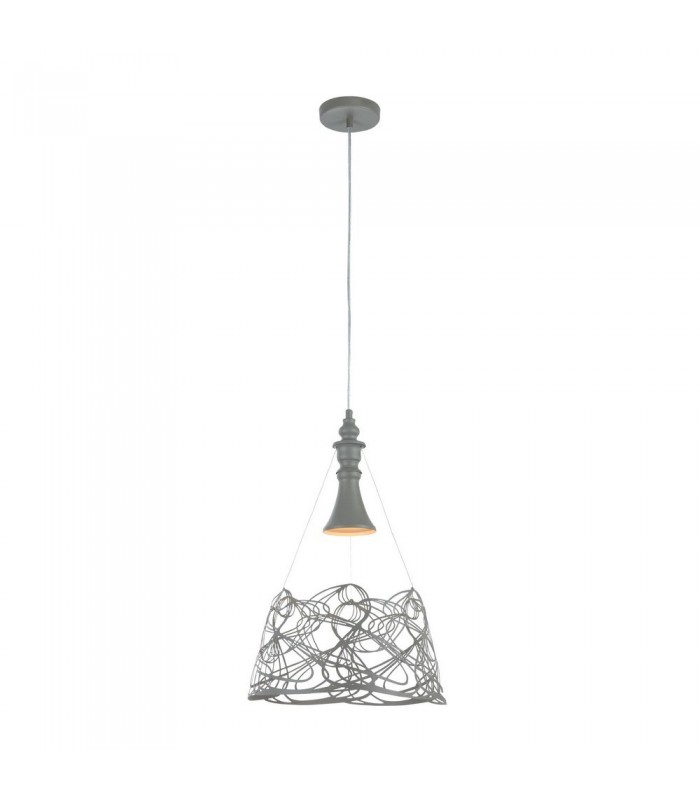 Dome Ceiling Pendant Lamp Grey, 1 Light, E27 - 5