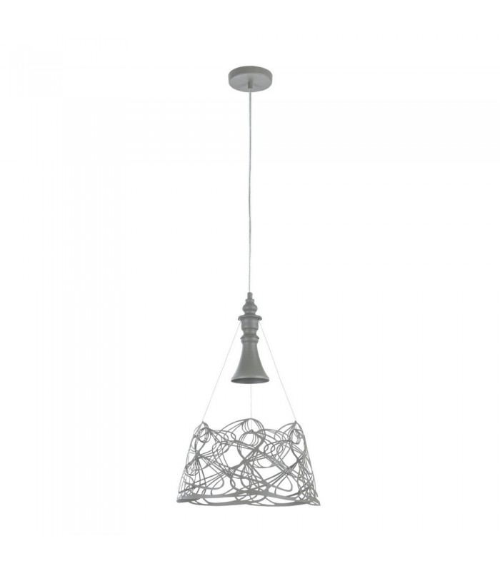 Dome Ceiling Pendant Lamp Grey, 1 Light, E27 - 6