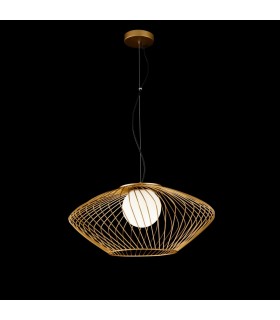 Cage Ceiling Pendant Lamp Gold, 1 Light, E27 - 2