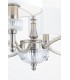 Chandelier Nickel with Faric Shades, 6 Light, E14 - 8