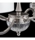 Chandelier Nickel with Faric Shades, 6 Light, E14 - 9