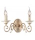 Wall Candle Lamp Cream with Gold, 2 Light, E14 - 1