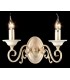 Wall Candle Lamp Cream with Gold, 2 Light, E14 - 2