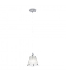 Dome Ceiling Pendant Lamp Grey, 1 Light, E14 - 1