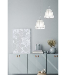 Dome Ceiling Pendant Lamp Grey, 1 Light, E14 - 2