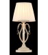 Table Lamp Beige with Pleated Satin Lampshade, 1 Light, E14 - 2